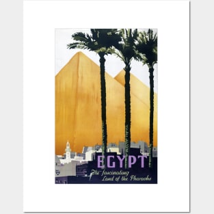 Vintage Travel Poster Egypt The Fascinating Land of the Pharaohs Posters and Art